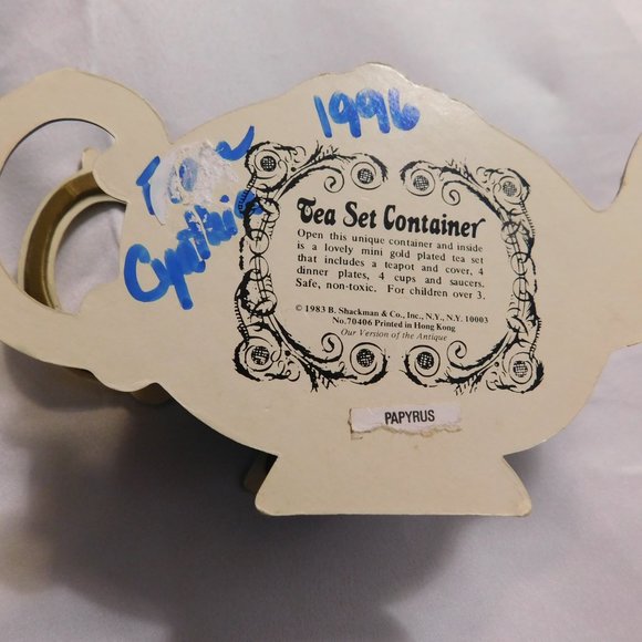 Vintage Miniature Tea Set B.Shackman 1983 - Picture 2 of 8